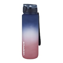 Uzspace Fiftyfifty 1000ml Büyük Boy Çift Renk Softtouch Ff Collection Tritan Su Matarası Lacivert-kırmızı Genel