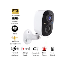O-kam 3033 Wi-fi Şarjlı 128gb Ip Güvenlik Kamerası Gece Görüşlü