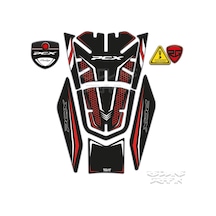 Honda Pcx 125 2021-2023 Uyumlu Tank Pad Kırmızı Siyah Redlinegrafik