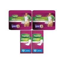Depend Emici Külot Lohusa Pedi Large 10lu +mesane Pedi 10lu 4lü