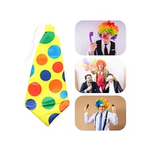 Magicool Palyaço Kravatı Lastikli Geniş Kesim 17x37 Cm Çok Renkli