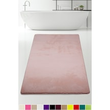 Elite Pudra 120x180 Cm Büyük Ebat Pufidik Banyo Halısı Köşeli Pudra