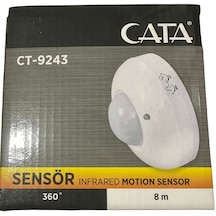 Cata CT-9243 8 Metre 360 Derece Kızıl Ötesi Hareket Sensörü 2 Adet