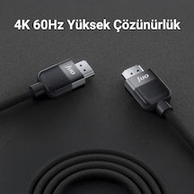 4k 60hz 18gbps Hdr Arc Hdcp Destekli Hdmı 2.0 Örgülü Kablo 3 Metre