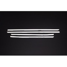 Dacia Duster Uyumlu 2010-2017 Krom Cam Çıtası 4 Parça Paslanmaz Çelik