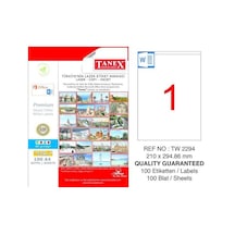 Tanex Tw-2294 210X294.86 MM Lazer Etiket 100'lü