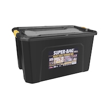 Super Bag 100 L Kapaklı Saklama Kutusu, Ağır Hizmet Plastik Depolama Kutusu, Çok Amaçlı Eşya Düzenleme Ve Saklam Diğer