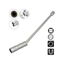 6563 Mafsallı Mıknatıslı 12 Köşe 3/8" Uzun Buji Lokma 14 Mm