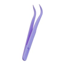 Koodmax Hassas Elektronik Ve El Sanatları Tamir Cımbızı Sert Plastik 11cm Kavisli Cımbız Mor