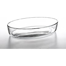 H&h Borcam Oval Tepsi - Tekli - 2360cc Açık Gri