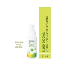 INCIA %100 Doğal Koruyucu Vücut Losyonu Sprey Yenidoğan Bebek Çocuk İçin Limon Okaliptus Vegan 50 ml