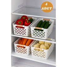 Buzdolabı Düzenleyici 4 Adet Plastik 8 X 26 Beyaz Tr Diğer