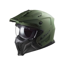 Ls2 Drifter Kapalı Kask Mat Yeşil