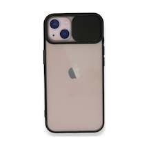 Apple Uyumlu  iPhone 13 Mini ile Kapak Lensi Açılır Kapanır Kamera Korumalı Kılıf