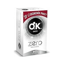 Zero 20x2 + Okey Zero Kayganlaştırıcı Jel 100 Ml