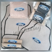Fiesta Bej,Halı Paspas,Kılıf,Deri Yastık,Deri Kemer Pedi Set