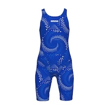 Arena Girl's Printed Full Body Kız Çocuk Mayo 009619200 Mavi