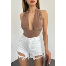 Beyaz Yıkamalı Lazer Yırtıklı Mini Denim Şort Çok Renkli