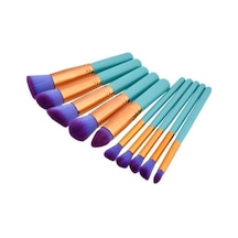 Fontenay Profesyonel Makyaj Fırça Seti Turkuaz 10'lu