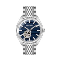 Quantum Qmg1244.390 Otomatik Çelik Gri Lacivert Kadran 10 Atm 41 Mm Erkek Kol Saati Gri