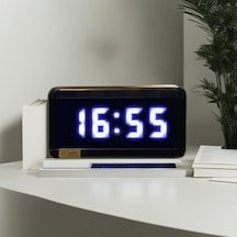 Dijital Led Duvar Ve Masa Saati Derece Ve Nem - Beyaz Kasa Ölçüleri: 7x17 Cm