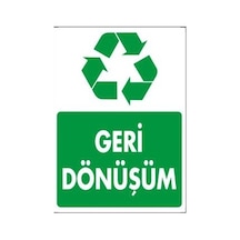 Pvc İkaz İş Güvenliği Levhası 25 Cm x 35 Cm Geri Dönüşüm