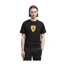 Puma Ferrari Colored Shield Erkek Siyah Günlük Stil T-shirt 63700301
