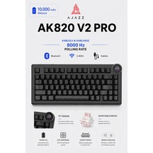 Ak820 V2 Pro 8k+8k Ekranlı Mekanik Oyun Klavyesi-10.000 Mah Batarya