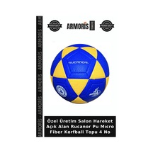Özel Üretim Salon Hareket Açık Alan Rucanor Pu Mıcro Fiber Korfball Topu 4 No Çok Renkli