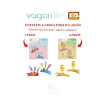 4'lü Saç Toka Seti Önce Birleştir,sonra Tak 2 Paket 4 Adet Gönderilir Yapı Toka Seti Ff 7104-7110