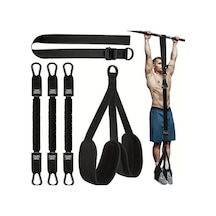 Pazly 5 Adet Abahub Sarı Ayarlanabilir Pull Up Direnç Bantları, Evrensel Uyumlu, Dayanıklı Polyester Kumaş, Üst Vücut Fitness Aksesuarı Sarı