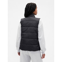 Gap V-frch Logo Lw Puffer Vest Kadın Siyah Yelek 791282002
