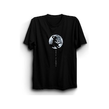 Attack On Titan Anime Baskılı Tshirt SIYAH