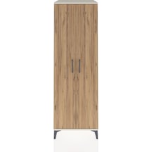Kronos Dolap 2 Raflı 2 Kapaklı Tek Askılı 60x59x182 Aytaşı-çam Aytaşı