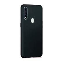 Oppo A31 Kılıf Kamera Korumalı Silikon Rubber Arka Kapak Siyah