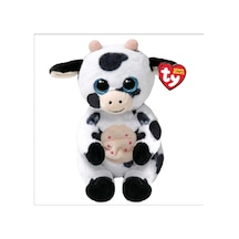 Ty Beanie Bellies Oturan Peluş İnek Herdly 21 Cm Beyaz