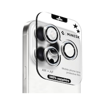 İphone 15 Pro / 15 Pro Max İle Uyumlu    Safir Cam %99.9 Saflıkta Gerçek Safir Cihazın Kendi Lensleri İle Ayn