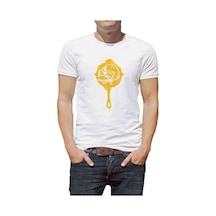 Pubg Tava 3 Lvl Kask Baskılı Beyaz Erkek Tshirt