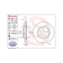 Opel Astra J Fren Diski On 2010-2015 Brembo 09a97111 2adettir