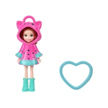 Polly Pocket Ve Maceraları Ana Karakter Bebeği Anahtarlık Jmn38 - Kalp Desenli-pembe Kapüşonlu
