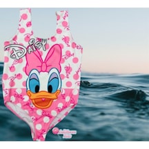 Lolliboomkids Kız Çocuk Daisy Ördek Mayo Pembe - Beyaz