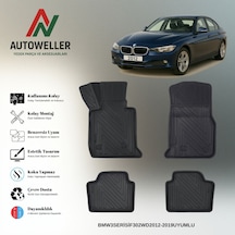 Bmw 3 Serisi F30 2012-2019 Uyumlu Havuzlu Oto Paspas 2wd