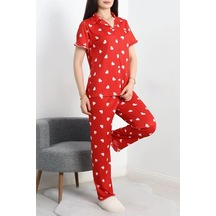 Seka Pegasus Fırfırlı Düğmeli Pijama Takımı Büyükkalp - 671.1287. Çok Renkli