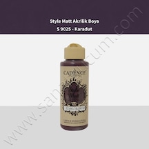 Cadence Style Matt Akrilik Boya 120 Ml. S9025 Karadut