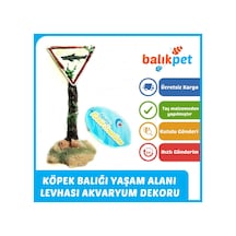 Köpek Balığı Uyarı Levhası Akvaryum Dekoru 13cm