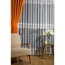 Kuleli Sık Pileli 1x3 Tül Perde, 220 X 250 Çok Renkli