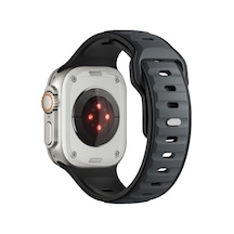 Watch Ultra 49mm Mtr Krd-135 Silikon Kordon Strap Kayış - Midnight Blue-siyah