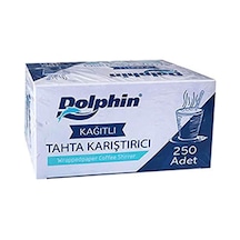 Dolphin Kağıtlı Tahta Karıştırıcı 250li Natürel Diğer