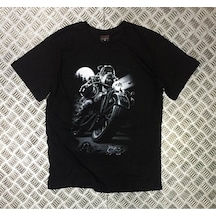 Unisex Siyah Köpek Baskılı Tshirt SIYAH