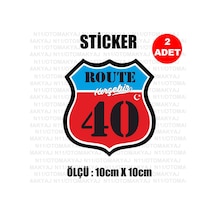 40 Kırşehir Plaka Rota Sticker Araba Kask Motosiklet Laptop Etike